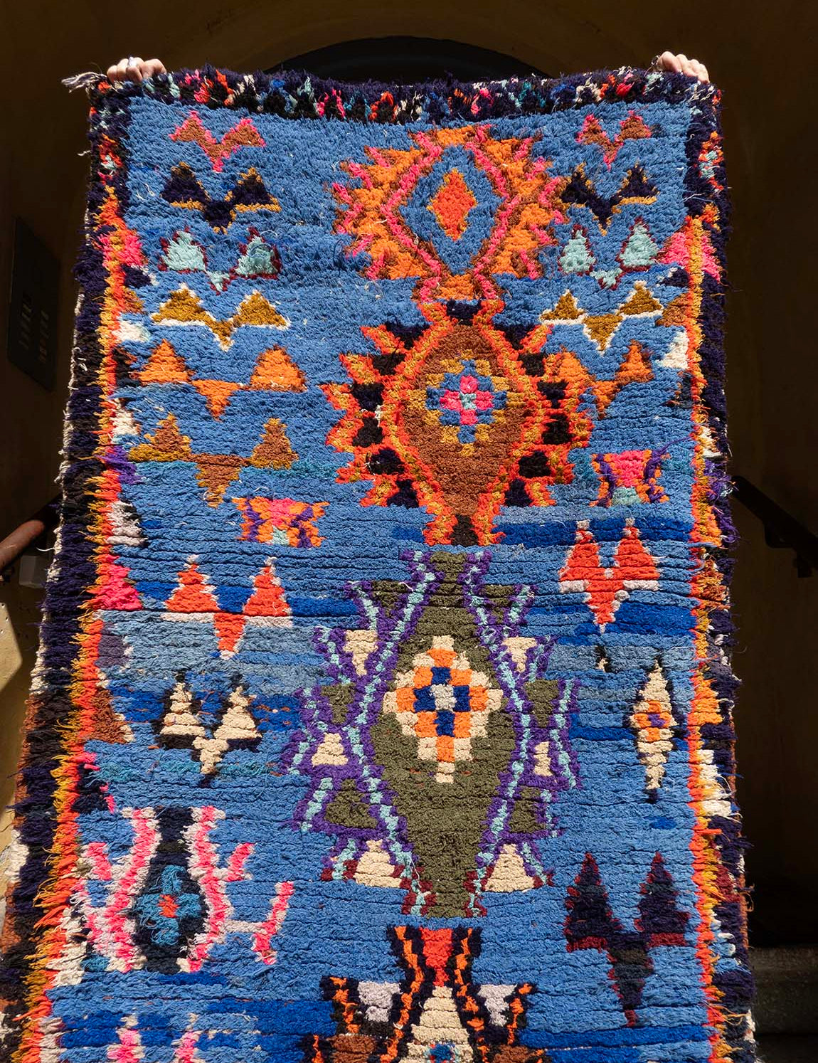 Marokkansk vintage tæppe - Boucheroite 2842