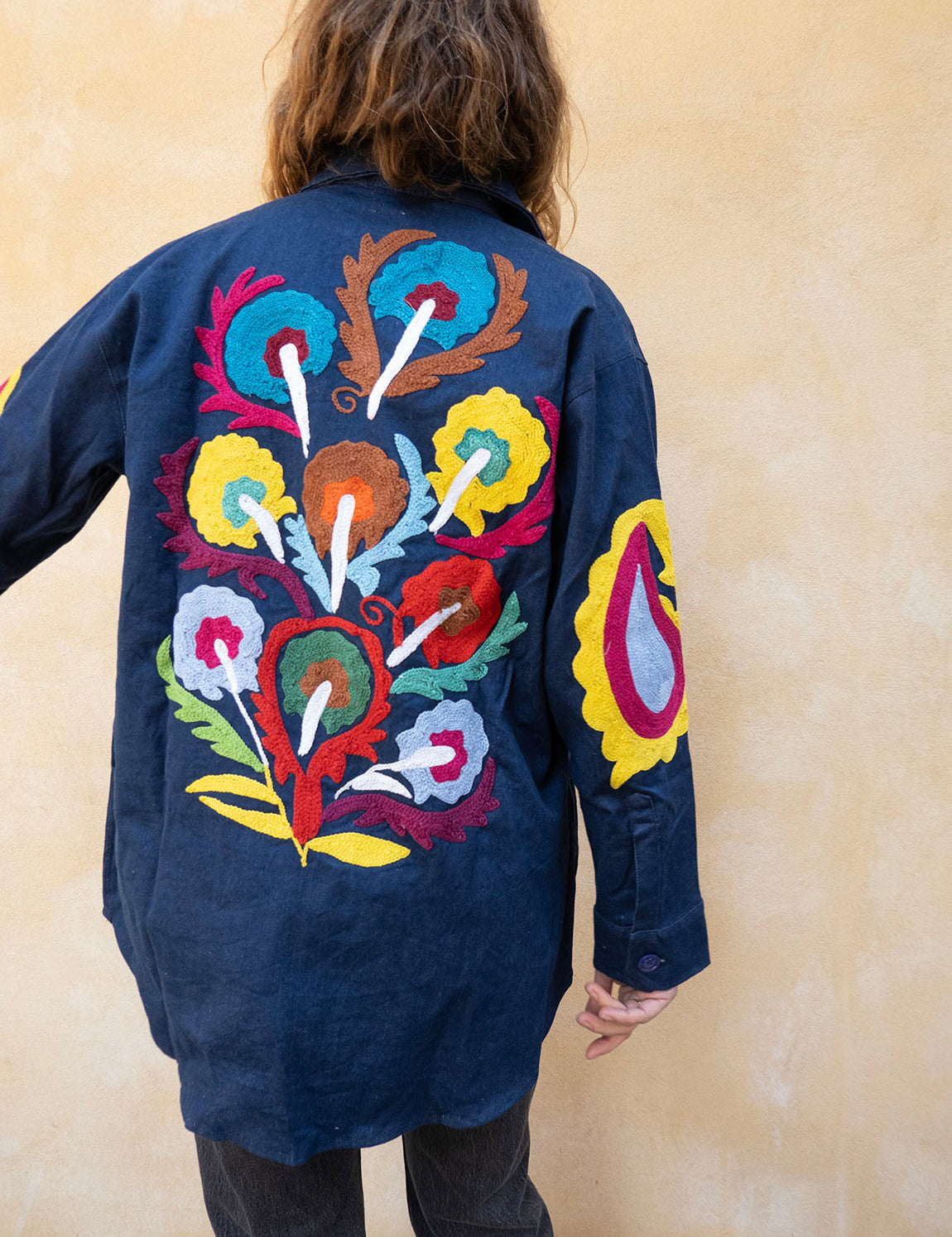 Denim Suzani Jacket - 2