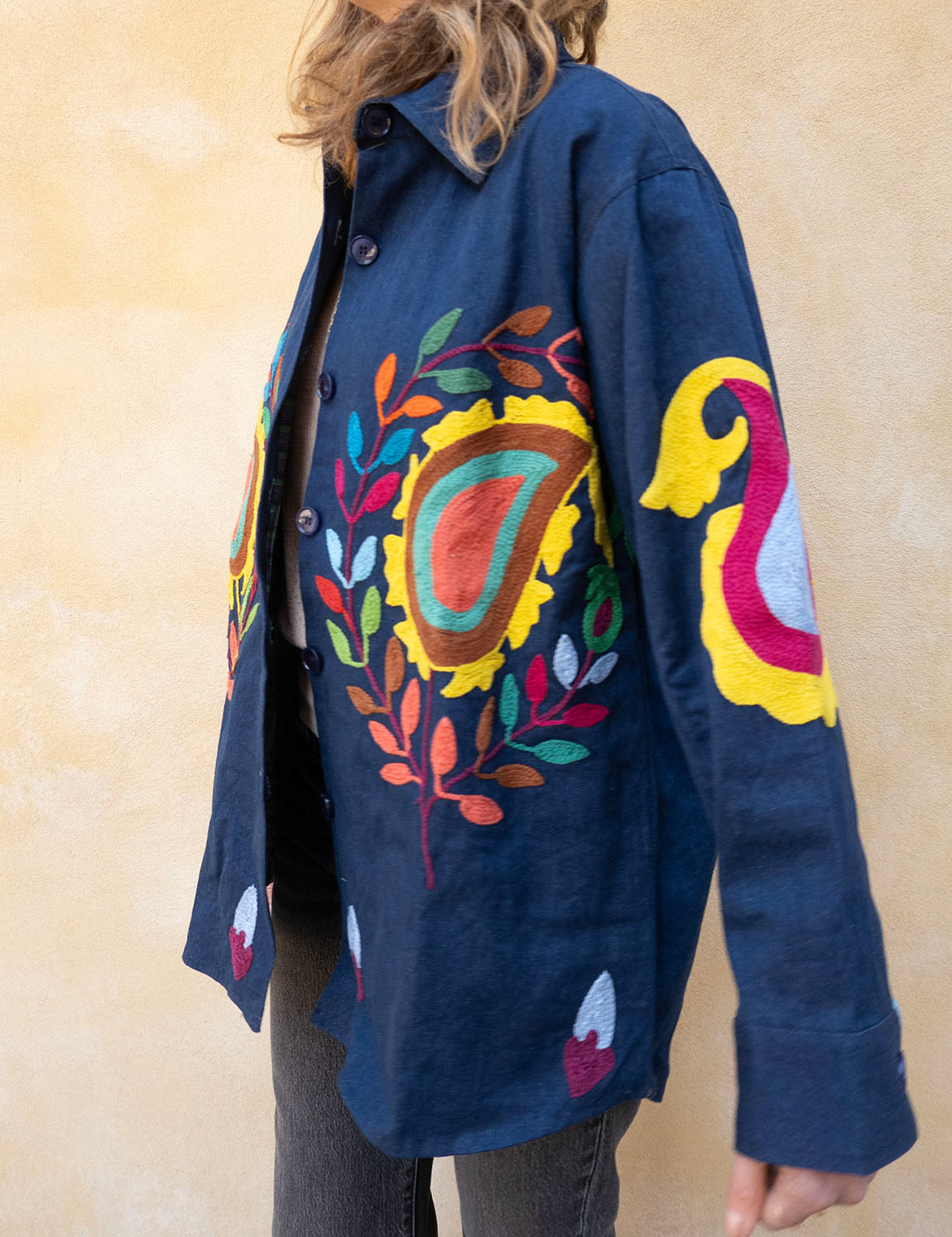 Denim Suzani Jacket - 2