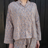 Pyjamas Blockprint - Warm Grey