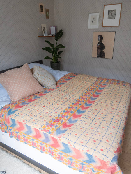 Indian Kantha Bedspread - 312