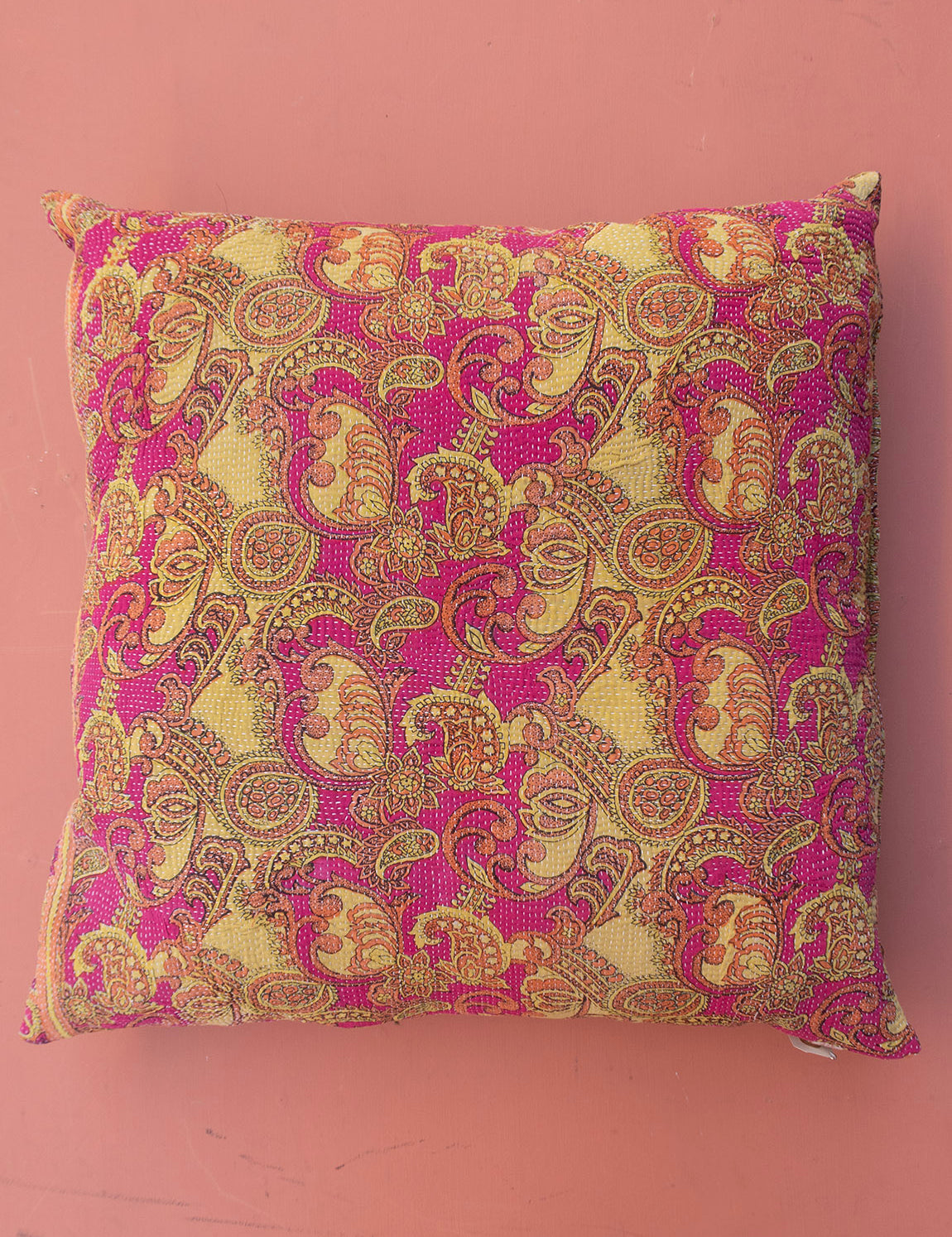 Indian kantha cushion L - 318