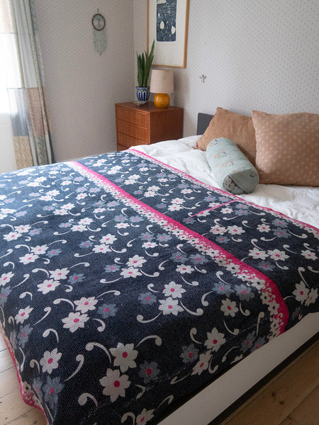 Indian Kantha Bedspread - 319