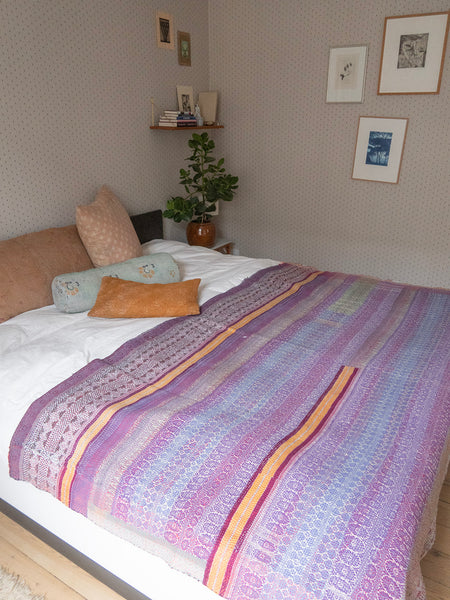 Indian Kantha Bedspread - 321