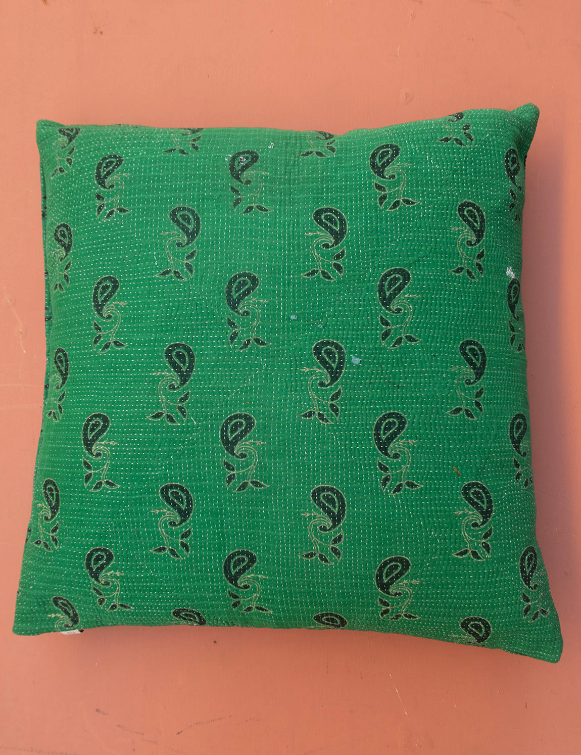 Indian kantha cushion L - 336