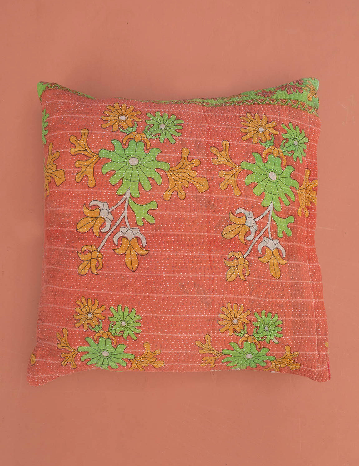 Indian kantha cushion M - 349