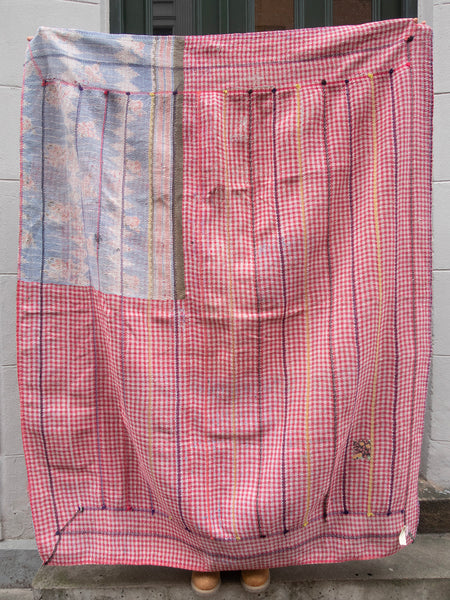 Indian Kantha Bedspread - 366
