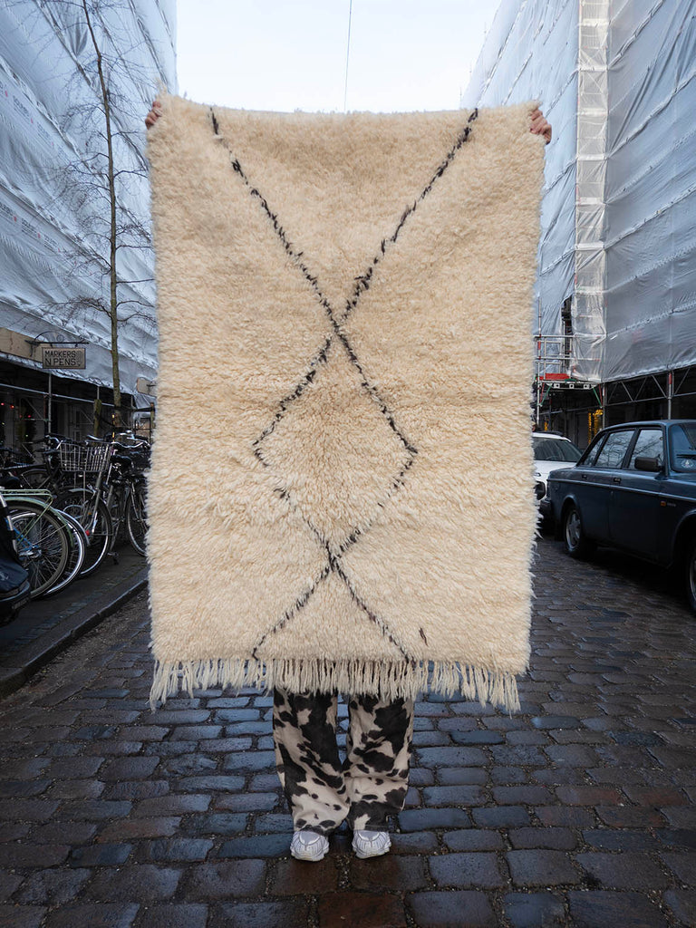 Marokkansk berbertæppe - Beni Ourain 373