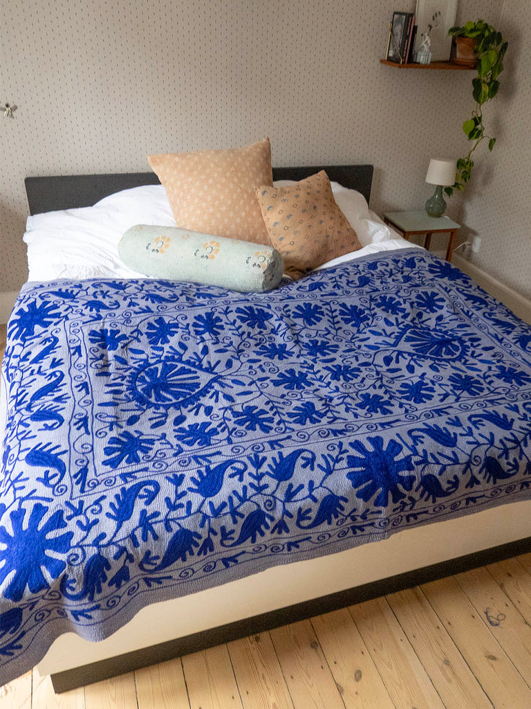 Indisk kantha suzani sengetæppe 37