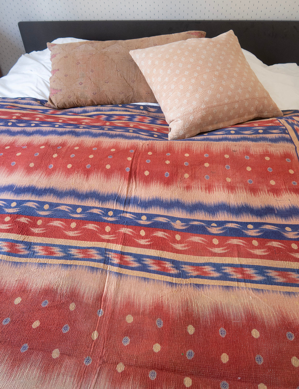 Indian kantha bedspread - 38