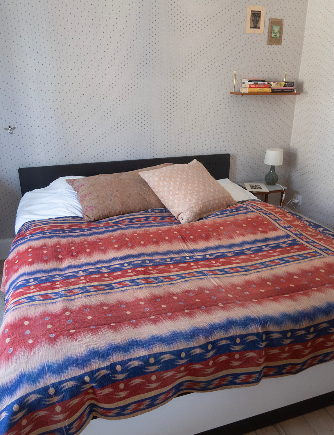 Indian kantha bedspread - 38