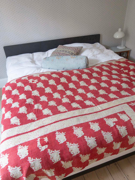 Indian Kantha Bedspread - 390