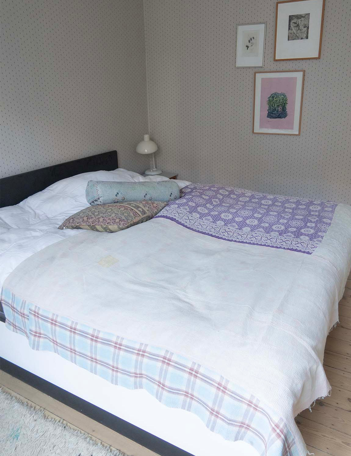 Indian Kantha Bedspread - 391