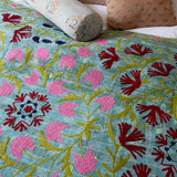 Indisk kantha suzani sengetæppe 39