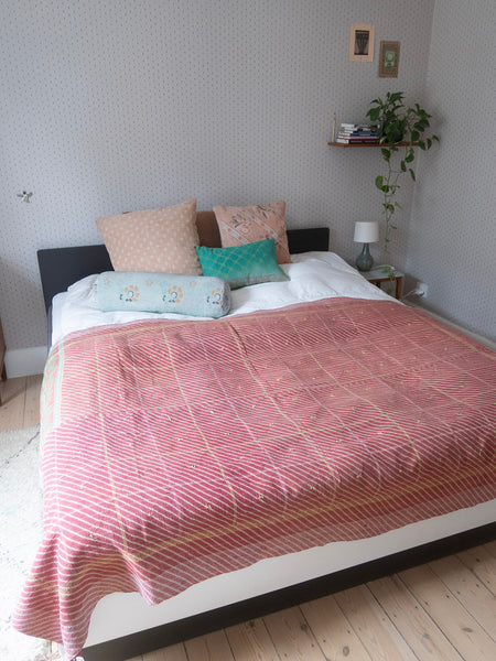 Indian Kantha Bedspread - 408