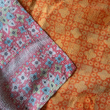 Indian kantha bedspread - 410