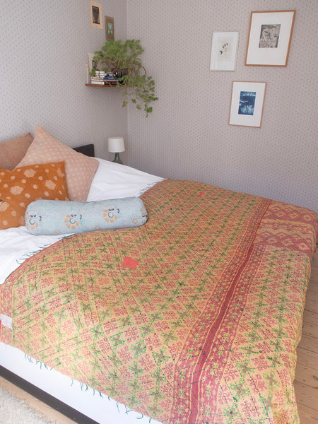 Indian Kantha Bedspread - 409