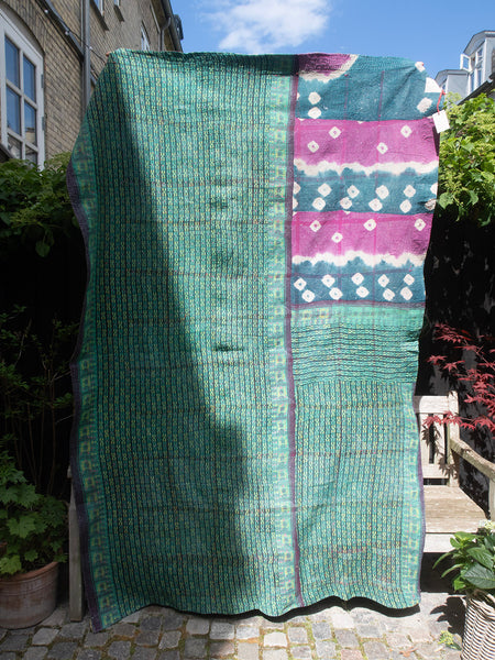 Indian Kantha Bedspread - 409