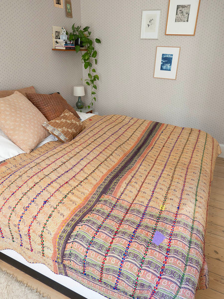 Indian Kantha Bedspread - 410