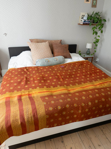 Indian Kantha Bedspread - 410