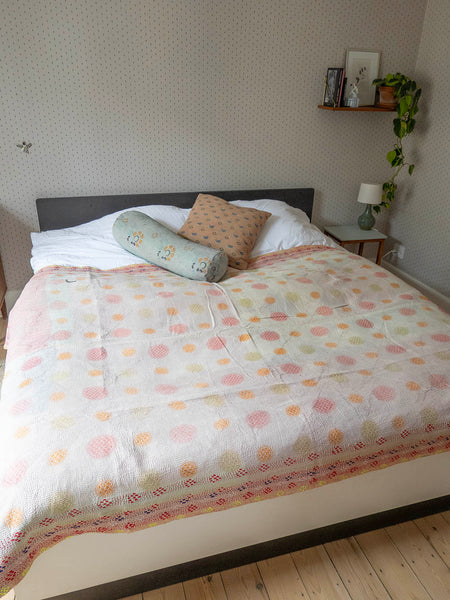 Indisk kantha sengetæppe - 431