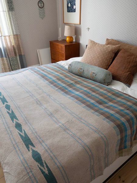 Indian Kantha Bedspread - 410