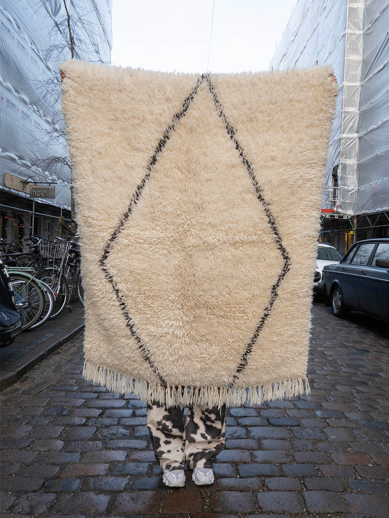 Marokkansk berbertæppe - Beni Ourain 439