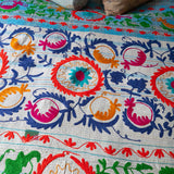 Indisk kantha suzani sengetæppe 43