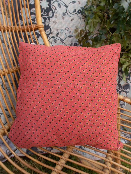 Indisk kantha pude M  - 442