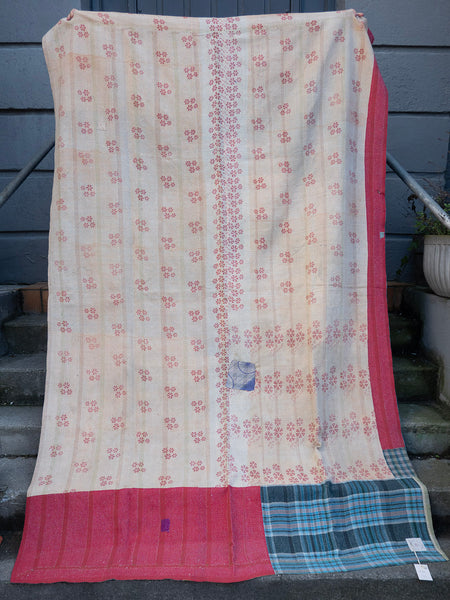 Indisk kantha sengetæppe - 444