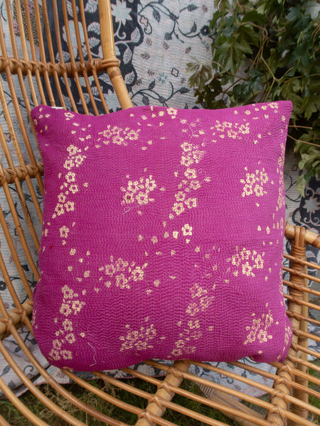 Indisk kantha pude M  - 447