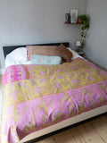 Indian kantha bedspread - 410