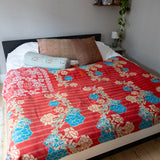 Indian kantha bedspread - 451