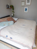 Indian kantha bedspread - 410