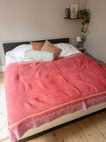 Indian kantha bedspread - 410