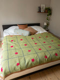 Indian kantha bedspread - 410