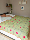 Indian kantha bedspread - 410