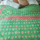 Indian kantha bedspread - 460