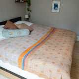 Indian kantha bedspread - 460