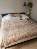 Indian kantha bedspread - 461