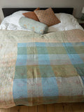 Indian kantha bedspread - 462