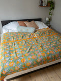 Indian kantha bedspread - 462