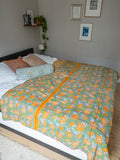 Indian kantha bedspread - 462