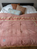 Indian kantha bedspread - 462