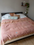 Indian kantha bedspread - 462
