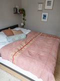 Indian kantha bedspread - 462