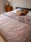 Indian kantha bedspread - 462