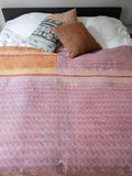 Indian kantha bedspread - 462