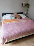 Indian kantha bedspread - 462