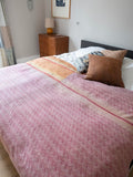 Indian kantha bedspread - 462